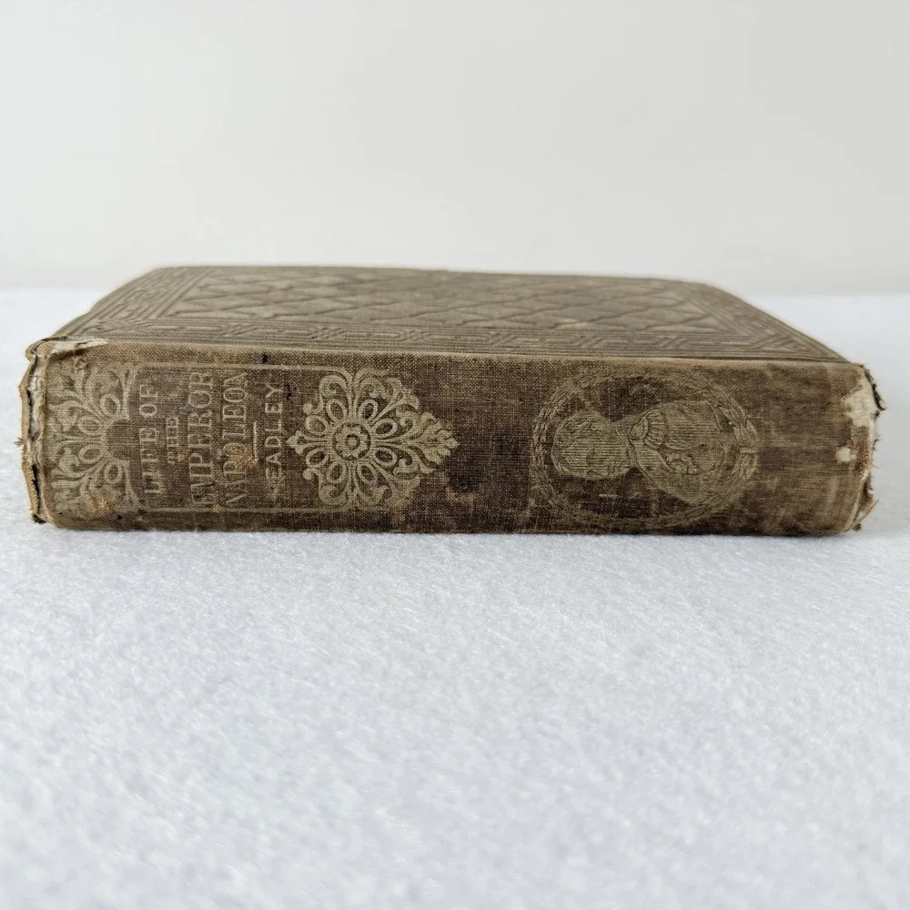 1857 Life of Napoleon Bonaparte P C Headley Antique Embossed Hardcover Book